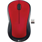 Logitech M310 Wireless Mouse - Glossy Red-The wireless, USB nano-receiver is always ready for use. Plug it in once and forget about it