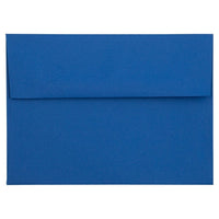 JAM Paper A7 Invitation Envelopes - 5.25 x 7.25 - Presidential Blue - 50 Pack-Envelope Features: Straight flap gum closure, high quality Smooth paper finish