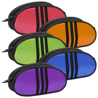 Winnable 2 Zipper Polyester Oblong Pencil Case with Stripe - Asssorted Colours-Compact and lightweight design for easy portability
