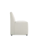 Manhattan Comfort Anna Square 18.9" Modern Faux Leather Upholstered Dining Chair - Stone Grey-Seat Height: 19.69