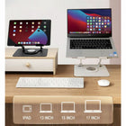 Uncaged Ergonomics RISE Swivel Adjustable Laptop Stand Office Bundle - Black - 4 Pack-Swivel Rise has a lightweight design. 