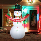 HOMCOM Lit Inflatable Snowman Christmas Yard Decoration-Deflates for easy storage (when you're not dazzling your neighbours) 