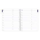 Blueline 2026 DuraGlobe 14-Month Monthly Planner - Bamboo Fibre Paper - 8-7/8" x 7-1/8" - Joyful - Bilingual-Note section on each spread