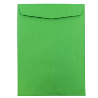 JAM Paper 10 x 13 Open End Catalog Envelopes with Gum Closure, Brite Hue Christmas Green Recycled, 50 Pack-Christmas Green Open End Catalog Envelopes