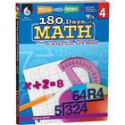 Shell Education Practice, Assess, Diagnose (SEP50807) : 180 Days Of Math Book - Grade 4-Ages 9 and grades 4th