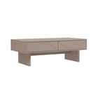 Manhattan Comfort Ella 47.2" Modern Coffee Table - Mocha-Thick Rectangular Sled Legs Offer Stability and a Unique, Modern Twist on a Classic Sled-Base