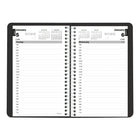 Brownline 2027 Daily Planner with Spiral binding - 8" x 5" - Black-Spiral binding with soft poly cover