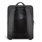 Champs - Onyx Sac à Dos Moderne en Nylon - Noir-Poche zippée cachée derrière la sangle de trolley