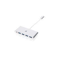 IOGEAR USB-C to 4 Port USB-A Hub with Power Delivery Pass-Through-4 x USB 3.0 Type-A port (5Gbps)