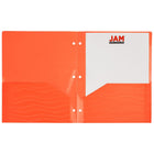 JAM Paper - Chemises de classement en plastique robustes  - 3 trous - extra-résistantes - couleurs ondulées assorties - Paquet de 6-Ces dossiers robustes résistent à l'usure, ce qui les rend parfaits pour garder les fichiers importants en sécurité et organisés à l'école, au bureau, au travail, à la maison ou en déplacement !