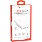Helix 10,000 mAh Power Bank - White-Dual USB-A Ports