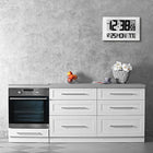 Marathon Jumbo Digital Commercial Grade Atomic Wall Clock - White (CL030025WH)-6 time zones (AST, CST, EST, MST, NST, PST) with Daylight Savings Time