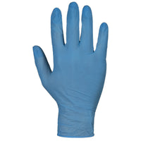 Superior Glove - KeepKleen Gants medicaux en nitrile sans poudre - bleu - petit - paquet de 100-Gant jetable, taille petit, bleu, garde les mains au sec