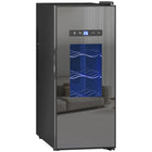 HOMCOM Beverage and Wine Fridge with Glass Door - 12 Bottle Capacity-Five chrome racks hold up to 12 standard wine bottles