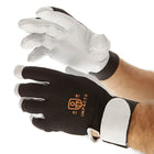 Impacto BG413 Full Finger Anti-vibration Glove, Extra Large-Anti-impact and anti-vibration glove with air padding