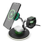 HyperGear - Support de charge sans fil MagSafe 3-en-1 MaxCharge 26 W - Noir-Peut charger trois appareils Apple en même temps