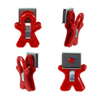 The Pencil Grip Magnet Man Magnetic Clip - Red/Blue/Green - Clamshell - 12 Pack-Fun-inspired look
