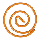 JAM Paper Circular Paper Clips - Round - Orange - 50 Pack-Quantity: 50 per box | Packed in a reusable clear box to keep your desktop or your desk drawer organized
