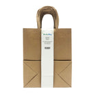 Reliabag - Sacs en papier à poignées torsadées - Kraft - 8,5 l x 4,75 P x 10,25 H po - Paquet de 25-Anses en ficelle torsadée en papier kraft avec fond plat renforcé