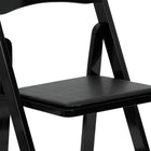 Flash Furniture – Chaise pliante en bois série HERCULES avec siège en vinyle rembourré, noir (XF2902BLACK)-7