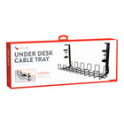 Helix Under Desk Cable Management Tray - Black-Thumbs Screws
