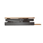 Rocelco 32" Ergonomic Adjustable Height Sit Stand Desk Riser with Easy Up-Down Handles - Teak-Retractable keyboard tray 21" x 11" offers the ergonomically correct position whether sitting or standing