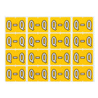 Pendaflex A-Z Yellow End Tab Filing Labels - Q - 240 Pack-Compatible with DataFile L8701 series labels
