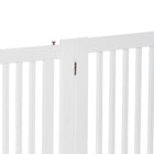 PawHut - Barrière intérieure en bois autoportante, pliable-Dimensions totales déployées (avec pieds de support) : 61 po L x 14 po l x 29,9 po H (155 x 35,5 x 76 cm) 