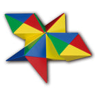 Popular Playthings Tri-Mags Magnetic Puzzle Toy - 24 Pieces-Suggested patterns can look like Origami projects as the 24 pieces easily snap together through magnetic attraction!