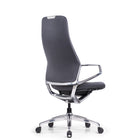 DecentLiving Full Height-Back Office Chair - Grey-Arm rests and back recline simultaneously