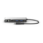 ALOGIC - Hub USB-C Fusion MAX 6 en 1 - Gris sidéral-Ce hub étend facilement les fonctionnalités de votre ordinateur portable, tablette ou téléphone USB-C en offrant des ports supplémentaires, tels qu'une sortie HDMI 4K, un port VGA pour les écrans plus anciens, un port USB-C (USB 3.1 Gen 1) pour le transfert de données et la charge avec alimentation PD (100 W), deux ports USB-A (USB 3.0) et un port Gigabit Ethernet. Son câble USB-C rallongé permet une utilisation avec tous les types d'appareils USB-C. Il es