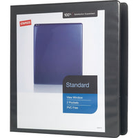 Staples® – Reliure de présentation standard à anneaux en D, 1 1/2 po, noir-Les anneaux en D sont dotés d'une plus grande capacité de feuilles que les anneaux ronds de la même grandeur