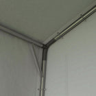 Outsunny Outdoor Portable Shed with Roll-up Door - 7' x 12' - Dark Grey-Water and warp-resistant galvanized steel frame 