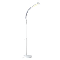 Verilux HappyLight Duo 2-in-1 Therapy Light and Task Light Floor Lamp-Delivers up to 10,000 lux for safe, and natural light therapy and truer color for reading/detail work while improving visual clarity. Customize the 3 temperature and 5 brightness settings to your needs easily
