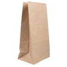 JAM Paper Kraft Lunch Bags - Large - 6 x 11 x 3.75 - Brown Kraft Recycled - 50 Pack (692KRbrg)-Brown kraft