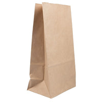 JAM Paper Kraft Lunch Bags - Large - 6 x 11 x 3.75 - Brown Kraft Recycled - 50 Pack (692KRbrg)-Brown kraft