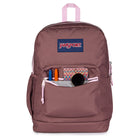 Jansport Crosstown Plus backpack - 26 L - Colour blocked Mahogany Haze-Front compartment with organizer