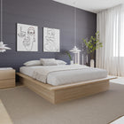 Nexera Malibu Bed Frame - Queen Size - Natural Blonde Oak-6