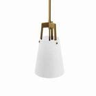 Modway - Aspire Lumière suspendue - Laiton en satin blanc-Installation professionnelle requise