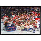 Montreal Canadiens 1993 Stanley Cup - Framed Canvas - 31" x 22"-Premium canvas print with gallery-wrapped edges