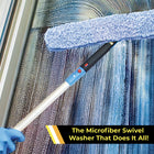 Gritt Commercial 18" Heavy-Duty Swivel Window Washer - 3 Pack-Can be used handheld or with an Gritt Commercial telescopic pole