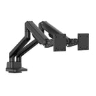 Intekview Premium Counterbalanced Dual Monitor Arm-Smooth Swivel: +90° to -90° for maximum flexibility