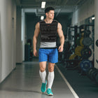 Soozier 44 lb Adjustable Weighted Vest with 20 Weights-Strap with hook-and-loop fasteners fits snugly for all genders