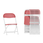 Flash Furniture – Chaise pliante en plastique pour enfants, bourgogne, 10/pqt-Plastique bourgogne