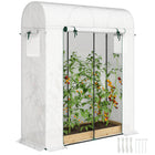 Outsunny - serre en polycarbonate 8 pi x 16 pi x 7 pi- Le cadre en acier galvanisé assure la stabilité  
