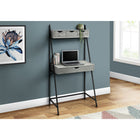 Monarch Specialties - 7331 Bureau 32 po L - Gris/Metal Noir-Cadre en métal noir solide pour tenir une surface de travail spacieuse idéal pour un ordinateur portable, une lampe et des accessoires de bureau