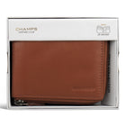 Champs - Portefeuille zippé en cuir Onyx - Marron-6 fentes pour cartes de crédit