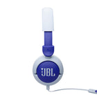 JBL Junior 320 Wired On-Ear Kids Headphones - Blue-Round earcup design offers improved grip and less. sound leakage so kids don’t need to turn them up louder to compete. with outside noise
