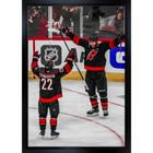 Logan Stankoven & Jordan Staal Hurricanes 2025 Playoffs - Framed Canvas - 22" x 31"-Premium canvas print with gallery-wrapped edges