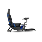 Next Level Racing - Simulateur de vol Boeing Édition Commerciale - Bleu/Noir-Composants inspirés de Boeing comme le revêtement de siège en fausse laine et les reflets bleus